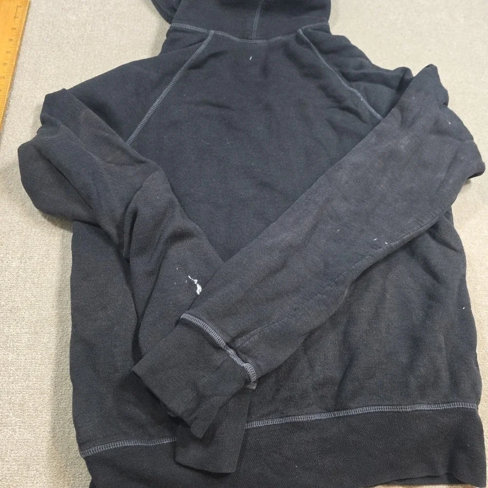 Vintage Tag True Religion Hoodie Sweatshirt‎ Mens Medium Black Zip Up Pockets